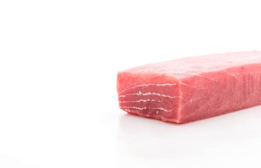 beyaz üzerine taze orkinos