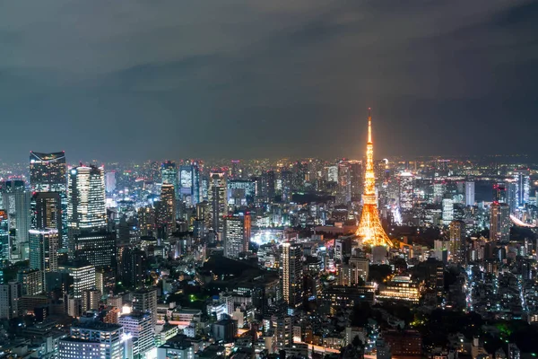 Skyline de la ciudad de Tokio con Tokyo Tower —  Fotos de Stock