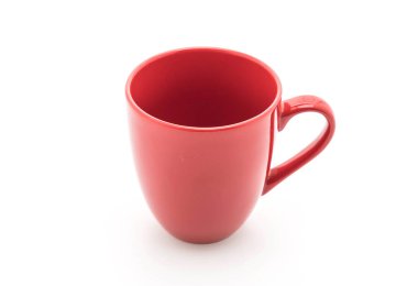 Kırmızı seramik kupa