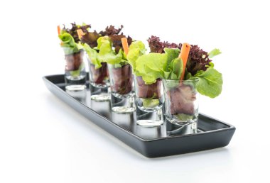 pastırma ile salata rulo