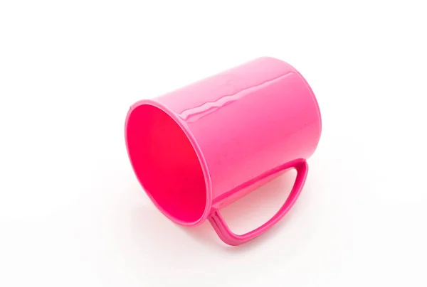 Rosa Kunststoffglas — Stockfoto
