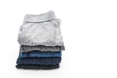 Beyaz arka plan üzerinde erkek iç giyim