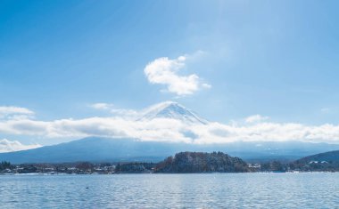 Dağ Fuji San Kawaguchiko Gölü.