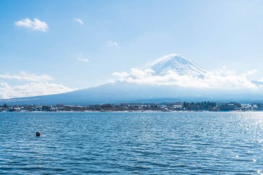 Dağ Fuji San Kawaguchiko Gölü.