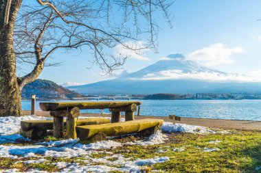 Dağ Fuji San Kawaguchiko Gölü.