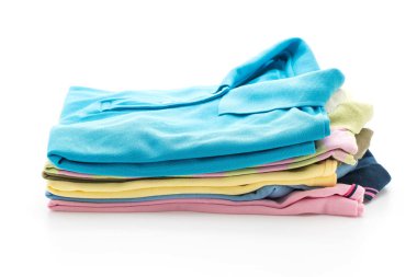 giyim üzerine beyaz yığınları 