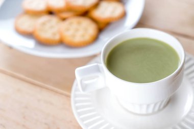 hot matcha latte