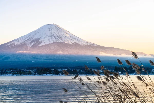 Dağ Fuji San Kawaguchiko Gölü.