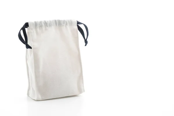 Hermoso bolso de tela en blanco —  Fotos de Stock