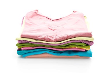 giyim üzerine beyaz yığınları 