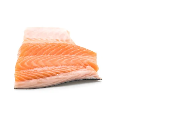 Fresh salmon on white — Stock Photo, Image