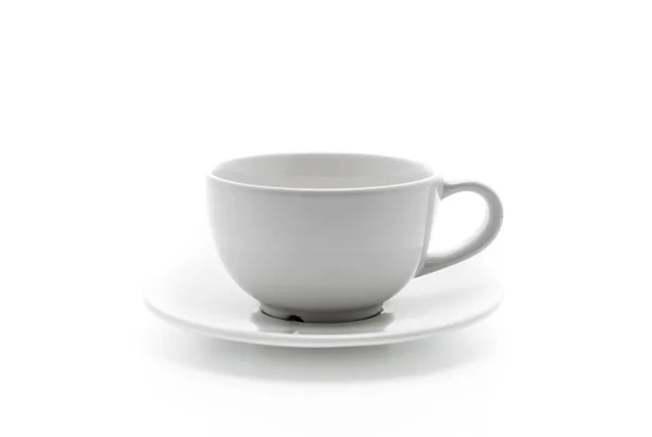 Tazza di caffè bianco vuota — Foto Stock