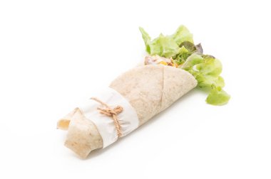 ton balıklı Mısır salata ile salata rulo sarma