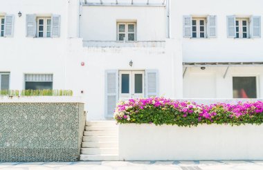 Santorini ve gree dış bina güzel mimari