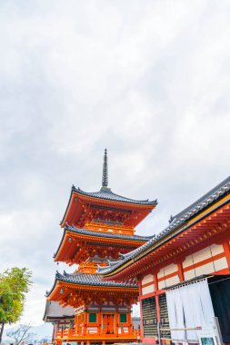 Kiyomizu-dera Tapınağı güzel mimari Kyoto,.
