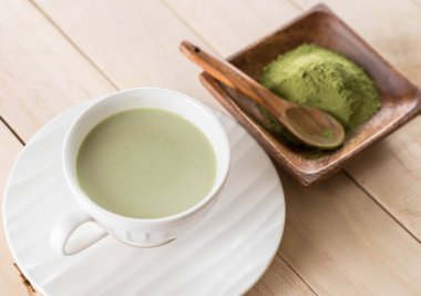 hot matcha latte