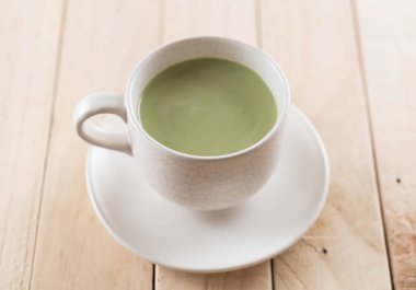 hot matcha latte