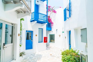 Santorini ve gree dış bina güzel mimari