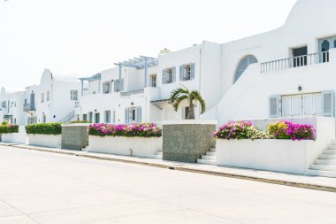 Santorini ve gree dış bina güzel mimari