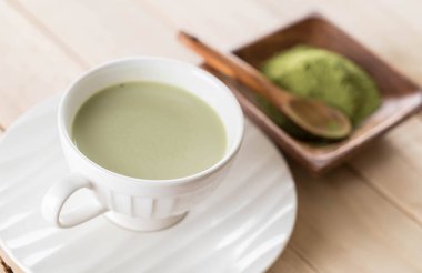 hot matcha latte