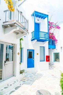 Santorini ve gree dış bina güzel mimari