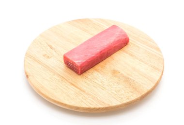 ahşap tahta üzerinde Taze orkinos