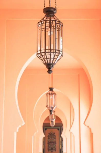 Fas tarzı lamba dekorasyon — Stok fotoğraf