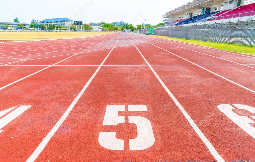 Numbers of track lanes 