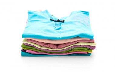 giyim üzerine beyaz yığınları 