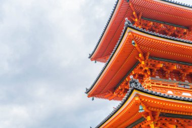 Kiyomizu-dera Tapınağı güzel mimari Kyoto,.