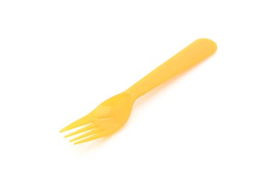 Sarı plastik çatal