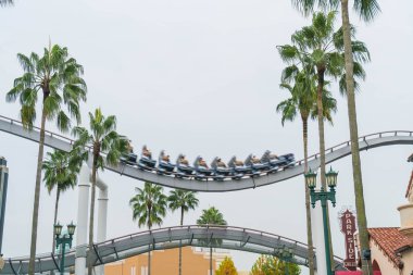 Osaka, Japonya - 21 Kasım 2016: temel tema park konumlar 