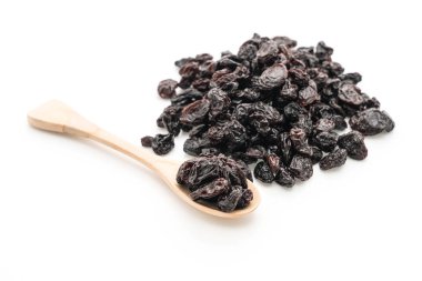 Beyaz üzerine siyah kuru üzüm