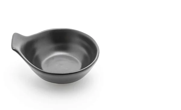 Black ceramic bowl — Stock Photo, Image