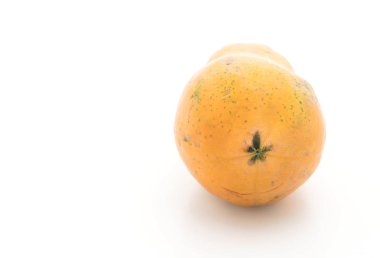 beyaz üzerine taze papaya