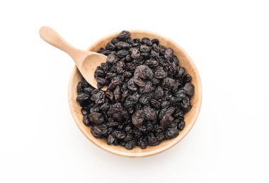 Beyaz üzerine siyah kuru üzüm