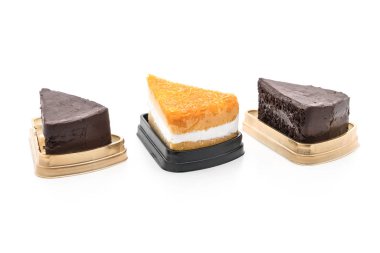 Altın konu pasta ve çikolata kek