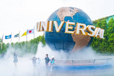 Osaka, Japonya - 21 Kasım 2016: temel tema park konumlar