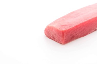 beyaz üzerine taze orkinos