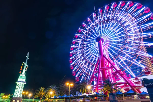 Riesenrad im Hafen von Kobe — Stockfoto