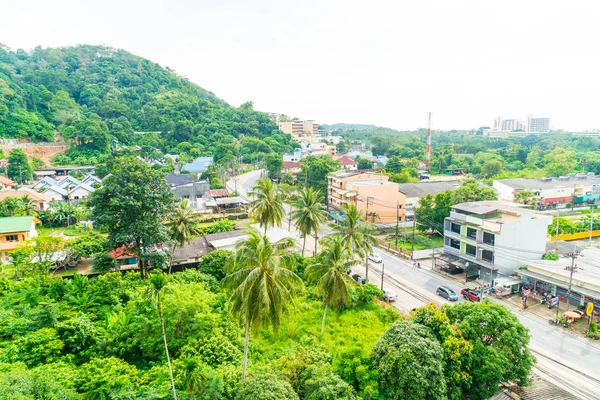 Vista dal tetto sulla città di Phuket — Foto Stock