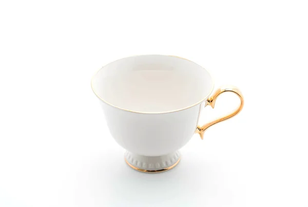 Luxus-Kaffeetasse auf Weiß — Stockfoto