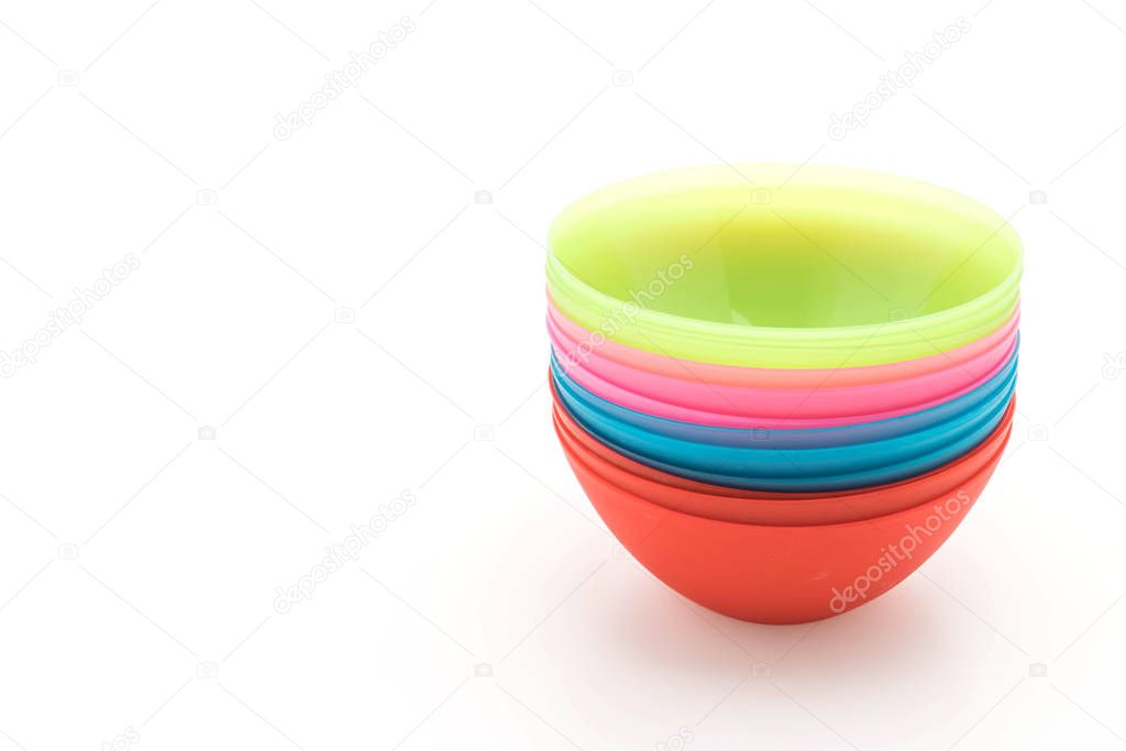 colorful plastic bowl 