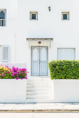 Santorini ve gree dış bina güzel mimari