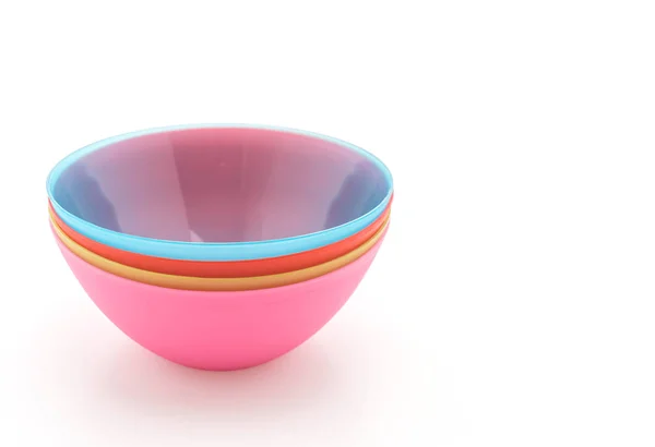 Colorful plastic bowl — Stock Photo, Image