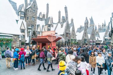 Osaka, Japonya - 21 Kasım 2016: Harry Potter ve büyücü dünya
