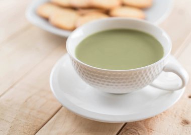 hot matcha latte