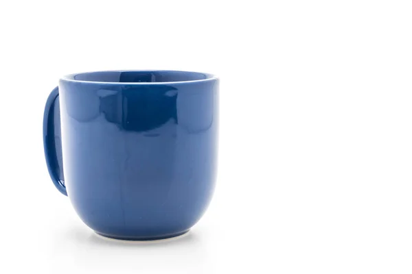 Голубая керамическая кружка — стоковое фото