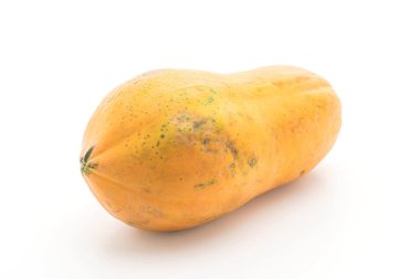 beyaz üzerine taze papaya