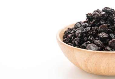 Beyaz üzerine siyah kuru üzüm